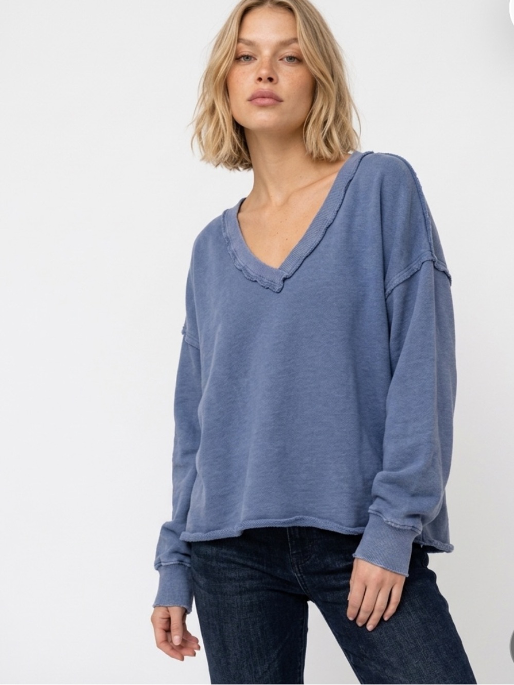 We The Free Venice V-Neck Sweatshirt - Picture 2 of 12